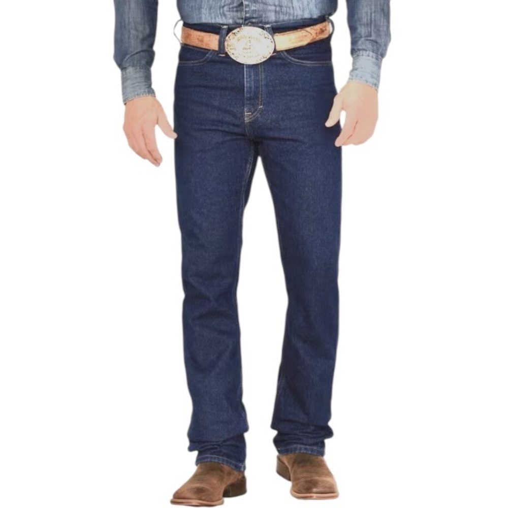 BLUE RANCHWEAR Men’s Dark Wash Slim Straight Denim Jeans | Size 32x30